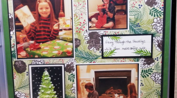 Christmas Scrapbook Pages using Winter Woods