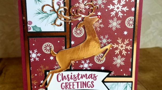 Christmas Card #5 Dashing Deer meets Joyous Noel
