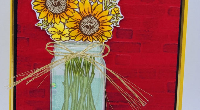 Sunflower Shaker Card