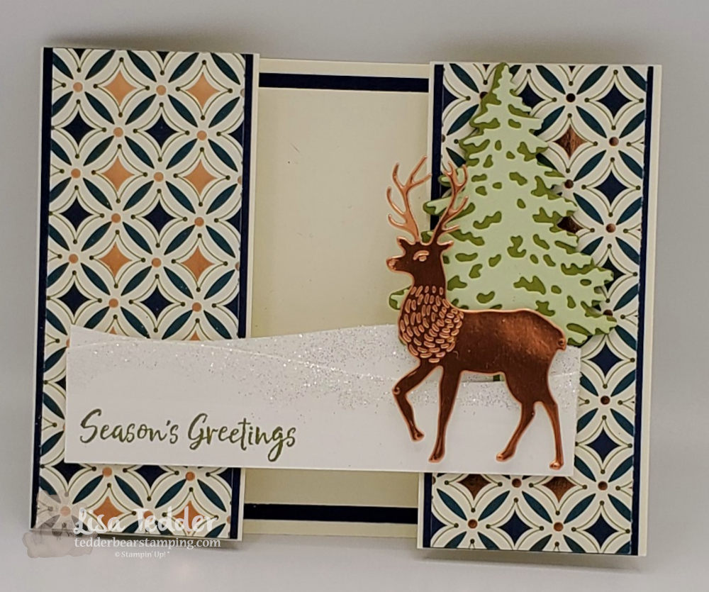TWO Fancy Fold Christmas Cards