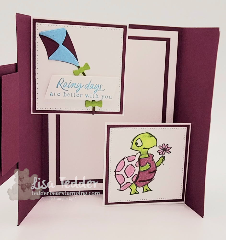 Floating Gate Fold card inside. LOVE this card!!