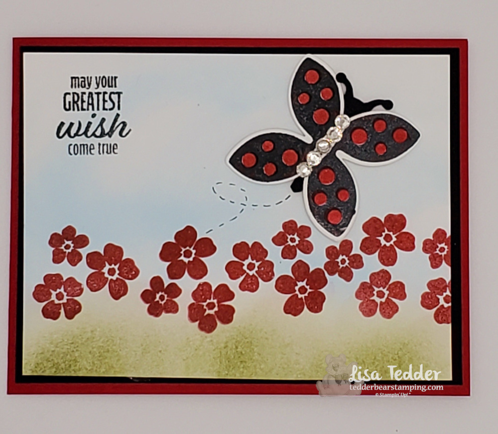I thought ladybugs were everywhere, this time I use the ladybug bundle to make a butterfly!